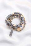 Love Coin Tassel Beaded Bracelet