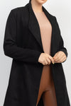 Open Front Suede Blazer